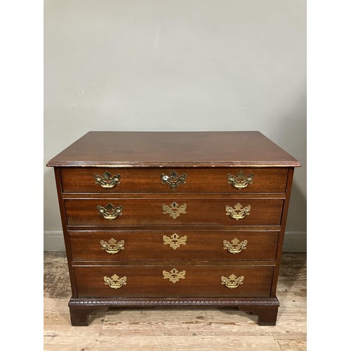 506 - An American mahogany chest by the Historic Charleston Reproduction Company having four graduated dra... 