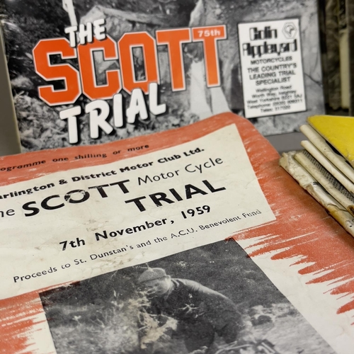 172 - A collection of approximately 76 Scott Trial and Scottish Six Day Trial motorcycle trials competitio... 