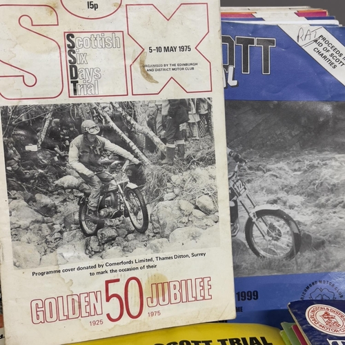 172 - A collection of approximately 76 Scott Trial and Scottish Six Day Trial motorcycle trials competitio... 