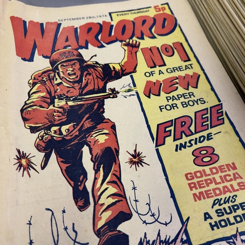 184 - A collection of three comic titles, including Warlord issues 1-13, 16-24 and 26-37, Battle Picture W... 