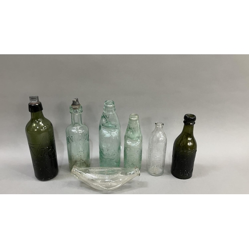 85 - Two Codd bottles for H Firth of Manningham, 22.5cm and Chas B Inman of Leeds and Knaresborough, 18.5... 