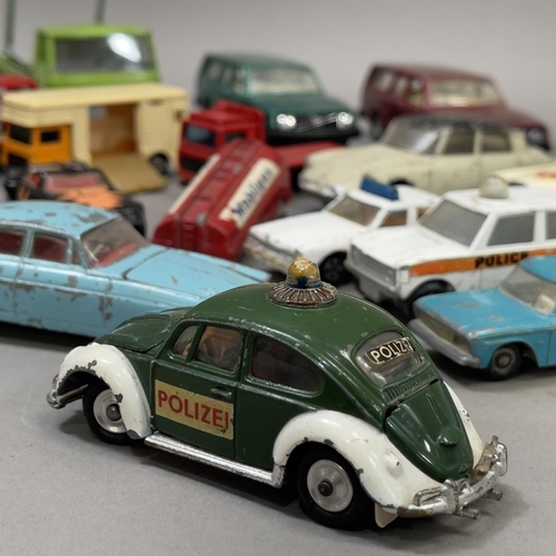 108 - A collection of die cast model cars from Dinky, Corgi, Husky, Matchbox and Tonka, including a Corgi ... 