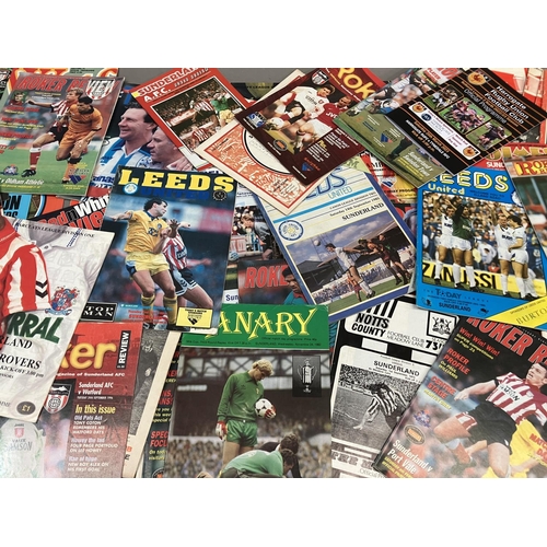 171 - Sunderland FC Zuddiv programmes, home and away, and Premiership programmes, an assortment earliest d... 