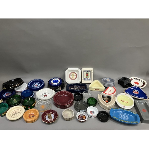 70 - Breweriana: a large collection of pub ashtrays advertising beer and spirits, in three boxes