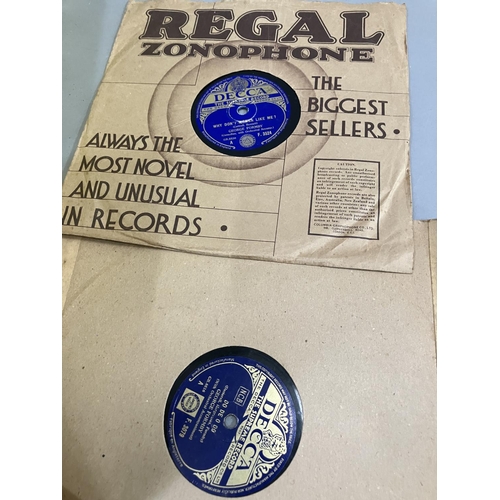 53 - Three boxes of 78rpm records comprising spoken word and song recordings from Capitol, Parlophone, Co... 