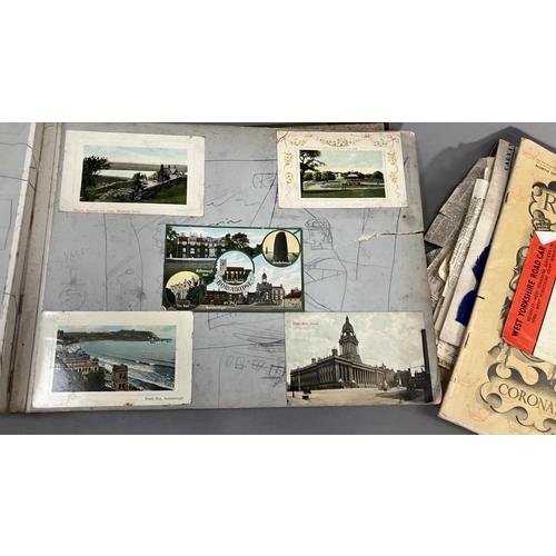 159 - An album originally holding 118 specimen Platinotype postcards, giving the sizes available and cost,... 