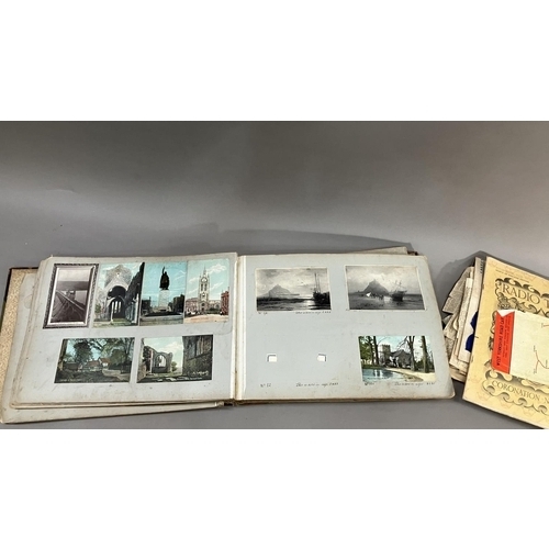 159 - An album originally holding 118 specimen Platinotype postcards, giving the sizes available and cost,... 