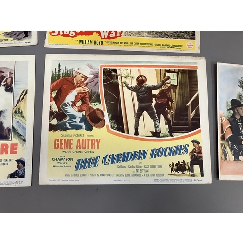 168 - Columbian Pictures Corp film posters, Gene Auty Starring in 'The Blazing Sun', 'Barbed Wire' and 'Bl... 