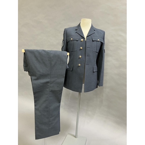 15 - An RAF No 1 dress uniform, dress tunic and trousers