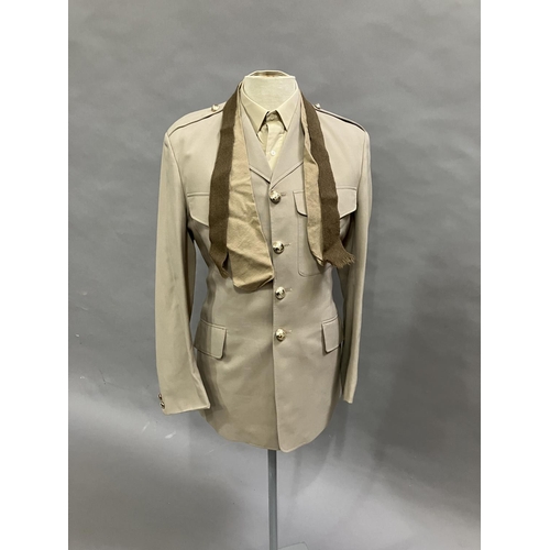 18 - An REME service tunic with shirt and tie