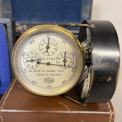 37 - A Casella of London air meter, model D5918, a Stanley Allbrit planimeter, a Dathan Tools micrometer ... 