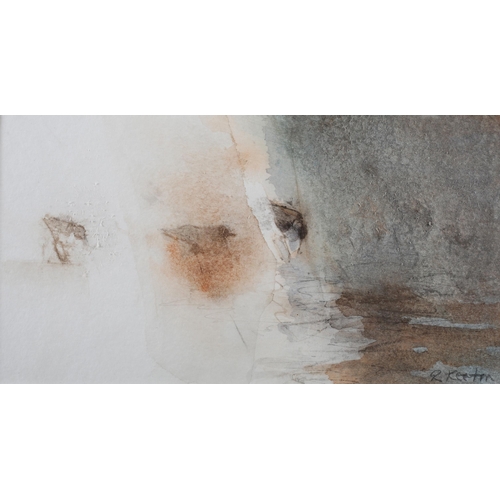 103 - ARR Richard Keeton 20th/21st century, Low Tide, watercolour, signed to lower right, titled verso, 12... 