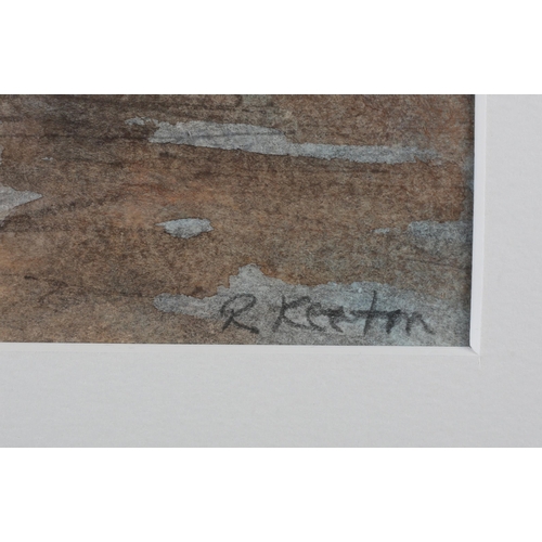 103 - ARR Richard Keeton 20th/21st century, Low Tide, watercolour, signed to lower right, titled verso, 12... 