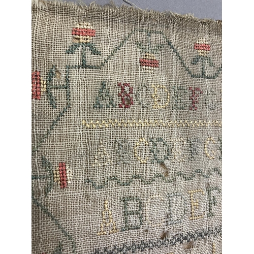 207 - An early 19th century needlework sampler by Maria Ann Rayden, finished 20th December 1804, silk thre... 