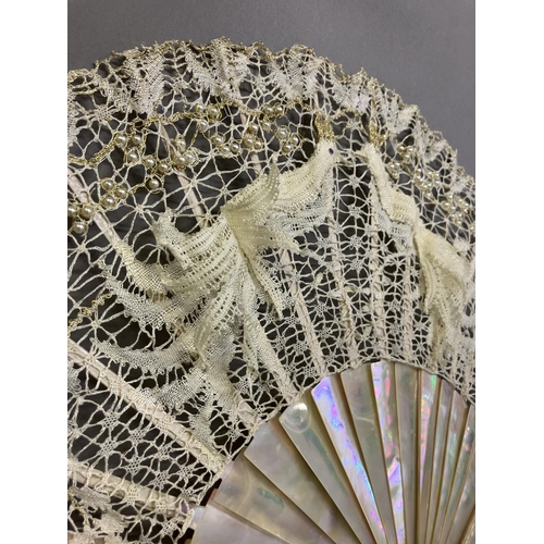 66 - Ann Collier: a more traditional lace design by Ann, worked in Bedfordshire Maltese bobbin lace, feat... 