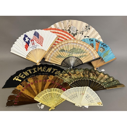 109 - America/ Australia and Canada: a selection of fans relating to travels in these countries, some with... 