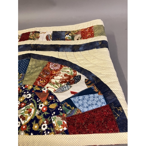 42 - Original fan-designed machine-stitched coverlet by Doris Maxwell, mother of former Fan Circle Intern... 