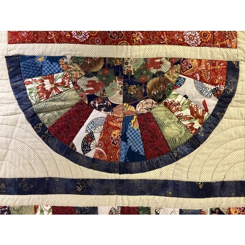 42 - Original fan-designed machine-stitched coverlet by Doris Maxwell, mother of former Fan Circle Intern... 