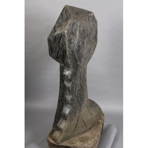 9 - ARR Helen Sinclair (b 1954), Bronze Head, garden sculpture, VII/XII, monogram to base, 57cm x 103cm ... 