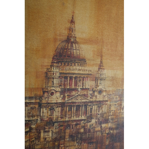 95 - ARR Eric Mason (b 1912), St Paul's Cathedral, London, oil on canvas, signed verso, Guildhall Art Gal... 