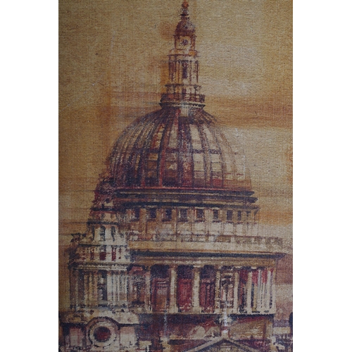 95 - ARR Eric Mason (b 1912), St Paul's Cathedral, London, oil on canvas, signed verso, Guildhall Art Gal... 