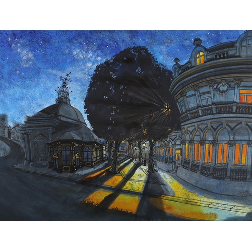 86 - ARR Alister Colley (b 1976), Pump Room Museum III - Harrogate Study at Night, acrylic and ink on pap... 