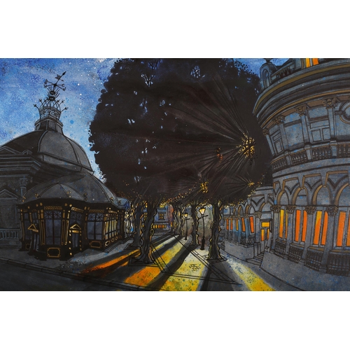 86 - ARR Alister Colley (b 1976), Pump Room Museum III - Harrogate Study at Night, acrylic and ink on pap... 