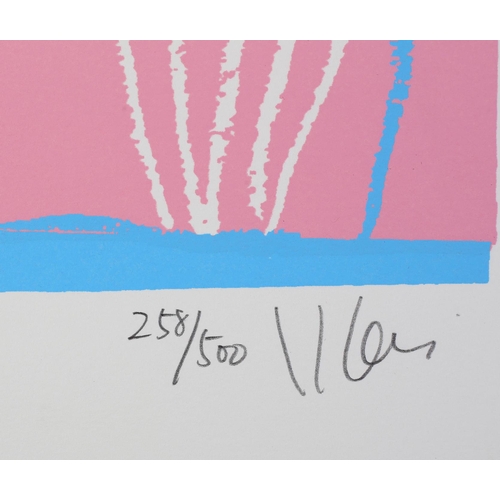 123 - Ayako Yodor 20th/21st century, Organic composition, colour print, no 18/20, numbered and signed in p... 