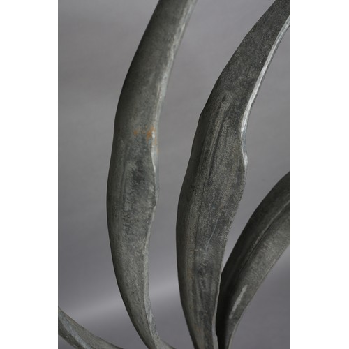 10 - ARR Helen Sinclair (b 1954), Leaf forms, bronze, garden sculpture, 98cm wide at base x 193cm high