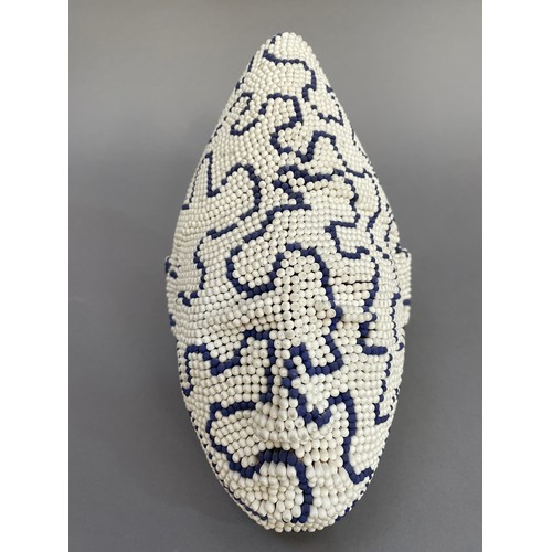 5 - ARR David Mach (b1956), African Matchhead (c), 1994, sculpture, white and blue match sticks and glue... 