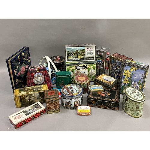 105 - A collection of modern printed tins