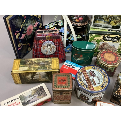 105 - A collection of modern printed tins