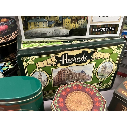 105 - A collection of modern printed tins