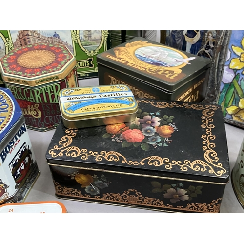 105 - A collection of modern printed tins