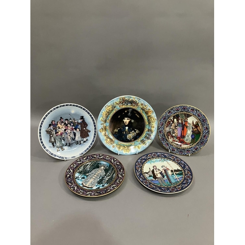 271 - A set of three Villeroy and Boch Russian fairy tale plates all from The Snow Maiden together with a ... 