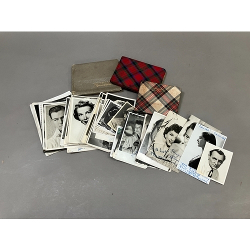 256 - Three autograph books including Dorothy Lamour, Katherine Hepburn, Margaret Lockwood, Bela Lugosi an... 