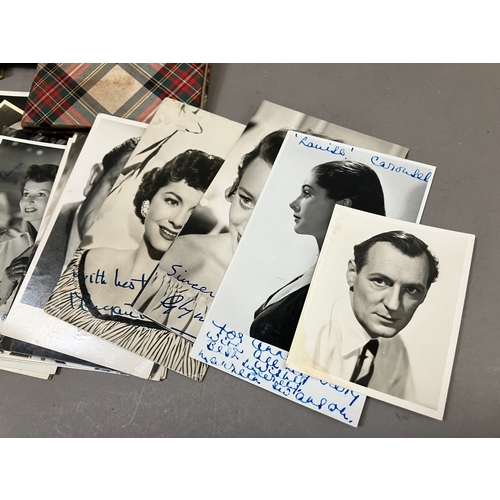 256 - Three autograph books including Dorothy Lamour, Katherine Hepburn, Margaret Lockwood, Bela Lugosi an... 