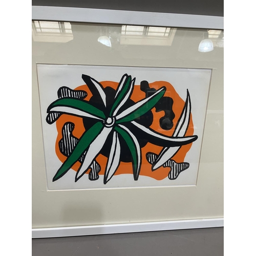 223 - Fernand Leger (1881-1955), cubist lithograph circa 1971, 24cm x 31cm