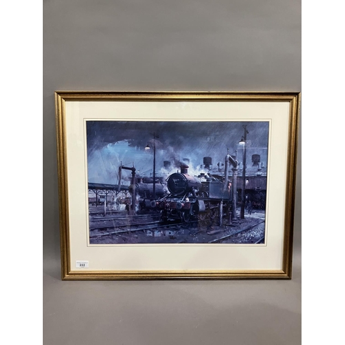 222 - Storm Over Southall Shed after Terence Cuneo, 37cm x 53cm