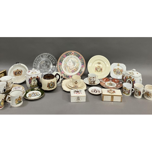 96 - A quantity of royal commemorative ware including items for Edward VII, Edward VIII, George VI, Queen... 