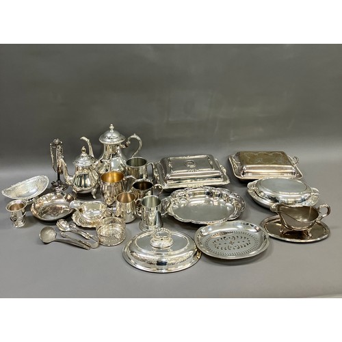 89 - Pair of modern two handled tureens and covers and one other, set of coasters and a wine coaster, a p... 