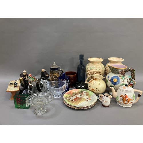 53 - A collection of ceramics including Burleighware together with glassware