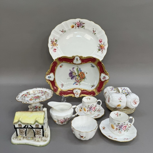 133 - A Royal Crown Derby Posies tea services comprising sugar and cream, six cups, six saucers and a larg... 