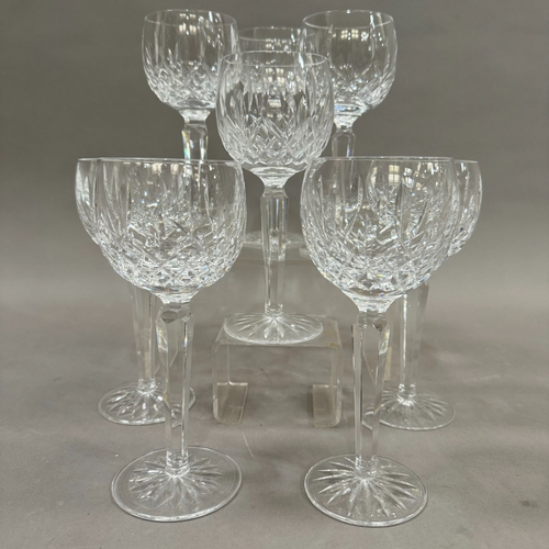 2 - A set of eight Waterford crystal Lismore Hock glasses