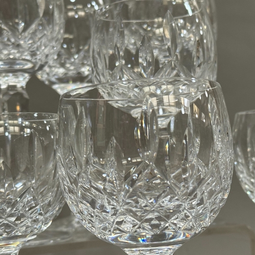 2 - A set of eight Waterford crystal Lismore Hock glasses