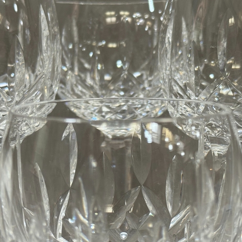 2 - A set of eight Waterford crystal Lismore Hock glasses