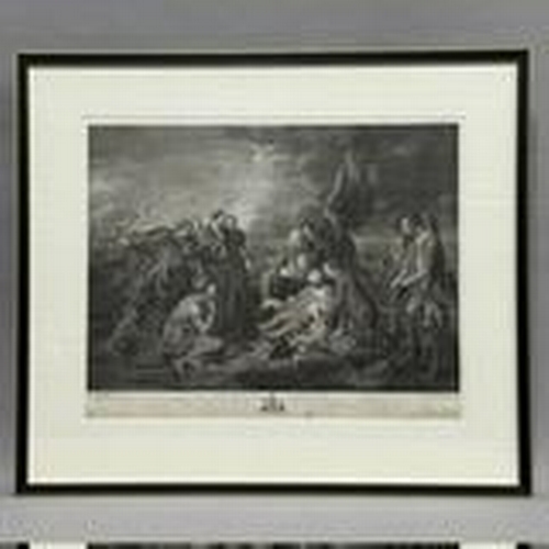 270 - Falckeysen after West, The Death of General Wolfe, engraving, 48cm x 60cm