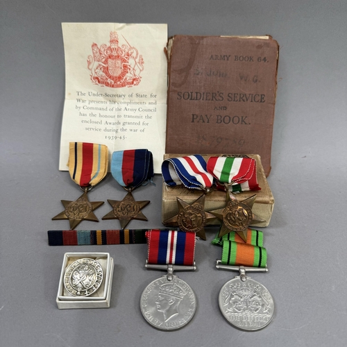 311 - Four Second World War Stars - 1939/45, Africa, Frances, Germany and Italy plus War & Defence medals ... 