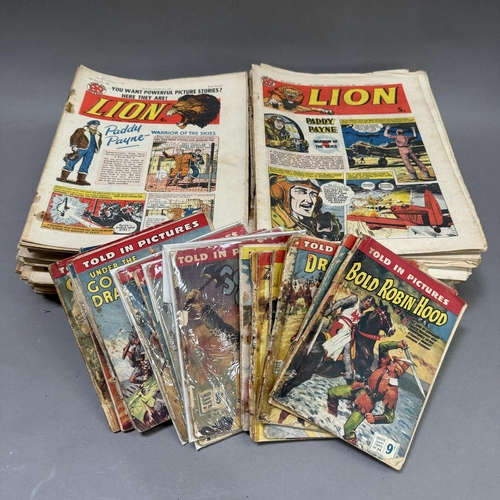 61B - A collection seventeen early thriller comics library told in pictures, pocket book format titles inc... 