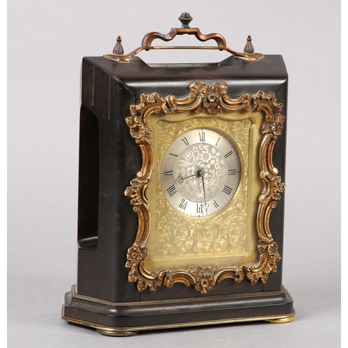 227 - A VICTORIAN DESK TIME PIECE BY THOMAS COLE LONDON, eight day movement, signed to the silvered engine... 